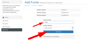 HOW TO ADD FUNDS IN REDSERVERHOST CLIENT AREA