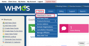How to search your clients using their Email in WHMCS