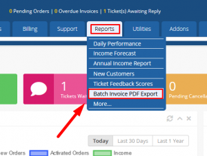 HOW TO EXPORT BATCH INVOICES OF WHMCS IN PDF FORMAT