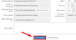 HOW TO DISALLOW SINGLE SIGN-ON OPTION FOR CLIENT IN WHMCS
