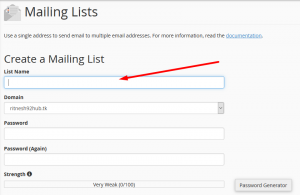 HOW TO CREATE AND SETUP MAILING LIST IN CPANEL