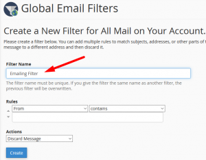 HOW TO CREATE AND SET-UP EMAILS FILTERS IN CPANEL