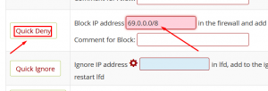 HOW TO BLOCK AN IP AND ITS RANGES VIA CSF FIREWALL IN WHM