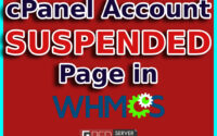 how to customize cpanel account suspended in whm reseller - redserverhost.com