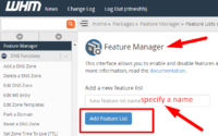 How to limit features in cpanel via feature manager in whm - redserverhost.com