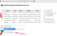 change package of multiple cpanel account in bulk in whm - redserverhost.com