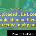 What is PHP.INI File upload error? How to fix it?