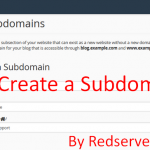 How to create a subdomain