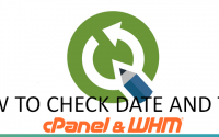 How to know Date and Time of my cPanel based server