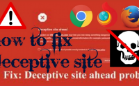 How to solve "deceptive site ahead" issue in website?