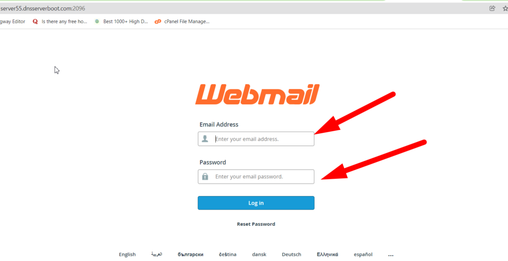 How to access your webmail in 2 clicks