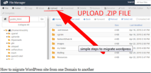migrate WordPress site from one domain to another