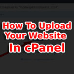 how to upload website in cpenal