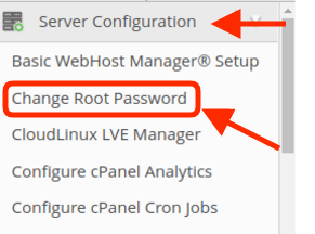 how to change whm or cpanel password - redserverhost.com