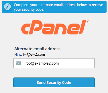 How to change my default email id used for cPanel forgot Password recovery