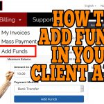 HOW TO ADD FUNDS IN REDSERVERHOST CLIENT AREA