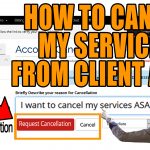 How do i request cancellation of any service from client area