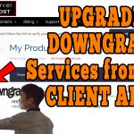 How to upgrade/downgrade order for any service from client area