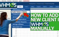 HOW TO ADD NEW CLIENT IN WHMCS MANUALLY