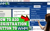 HOW TO ADD USER REGISTRATION BUTTON TO WHMCS