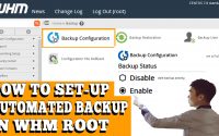 configuring automated backup on cPanel\WHM server