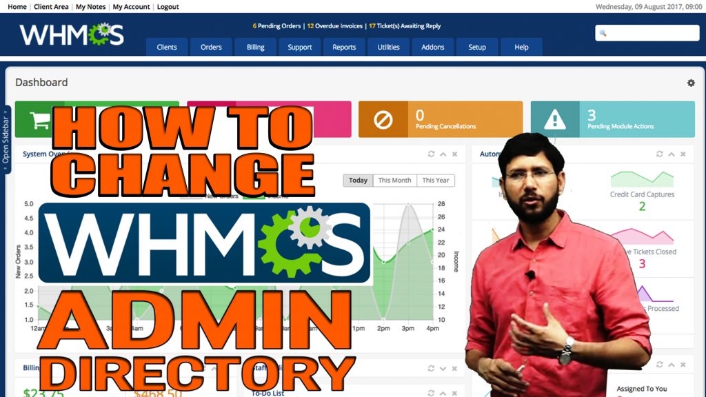 How to change your WHMCS Admin directory