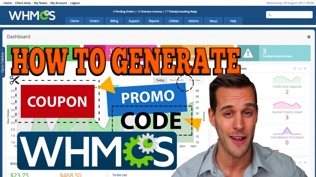 How to generate Promotions or Coupons Codes in WHMCS
