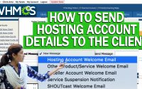 How to send Hosting Account details to the client in WHMCS