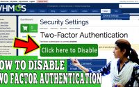 DISABLING TWO FACTOR AUTHENTICATION IN WHMCS