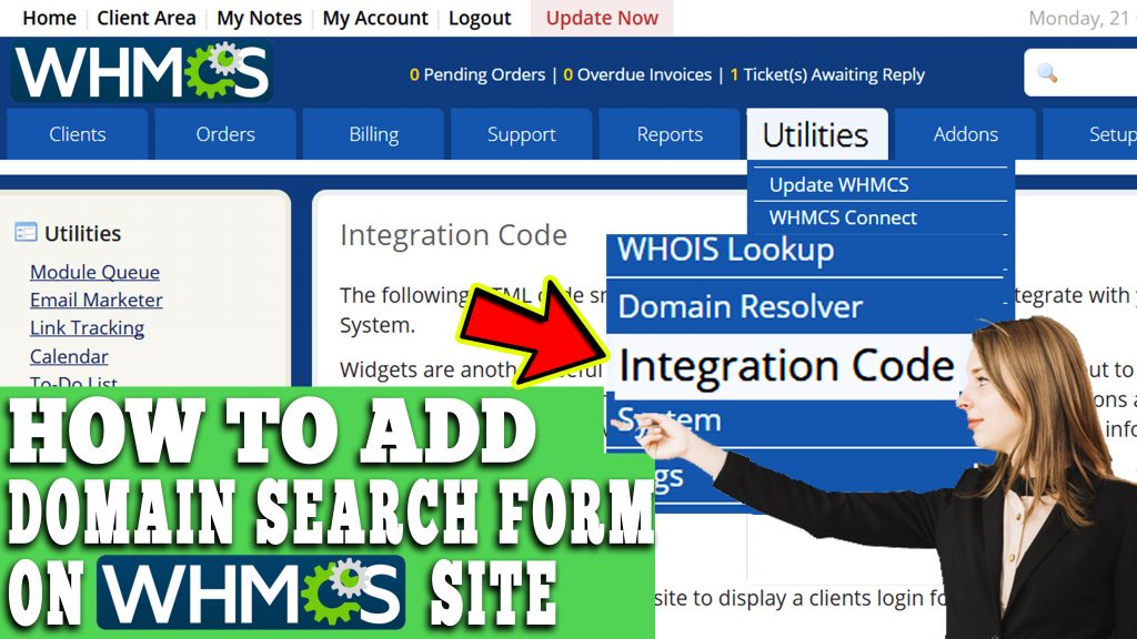HOW TO ADD DOMAIN SEARCH FORM ON YOUR WHMCS SITE