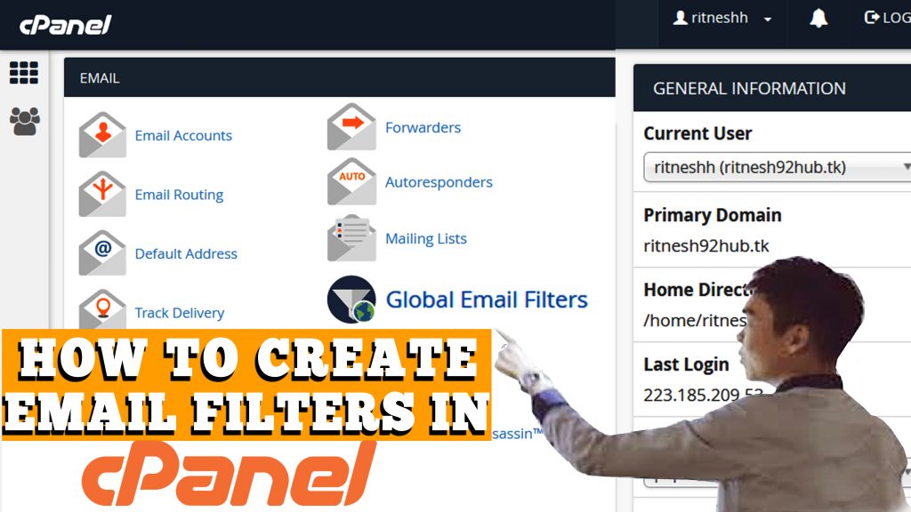 HOW TO CREATE AND SET-UP EMAILS FILTERS IN CPANEL