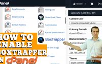 HOW TO ENABLE BOXTRAPPER IN CPANEL