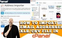 HOW TO IMPORT EMAIL ADDRESSES FROM XLS/CSV FILE INTO CPANEL