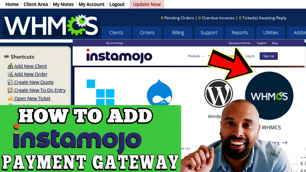 HOW TO ADD INSTAMOJO PAYMENT GATEWAY IN WHMCS