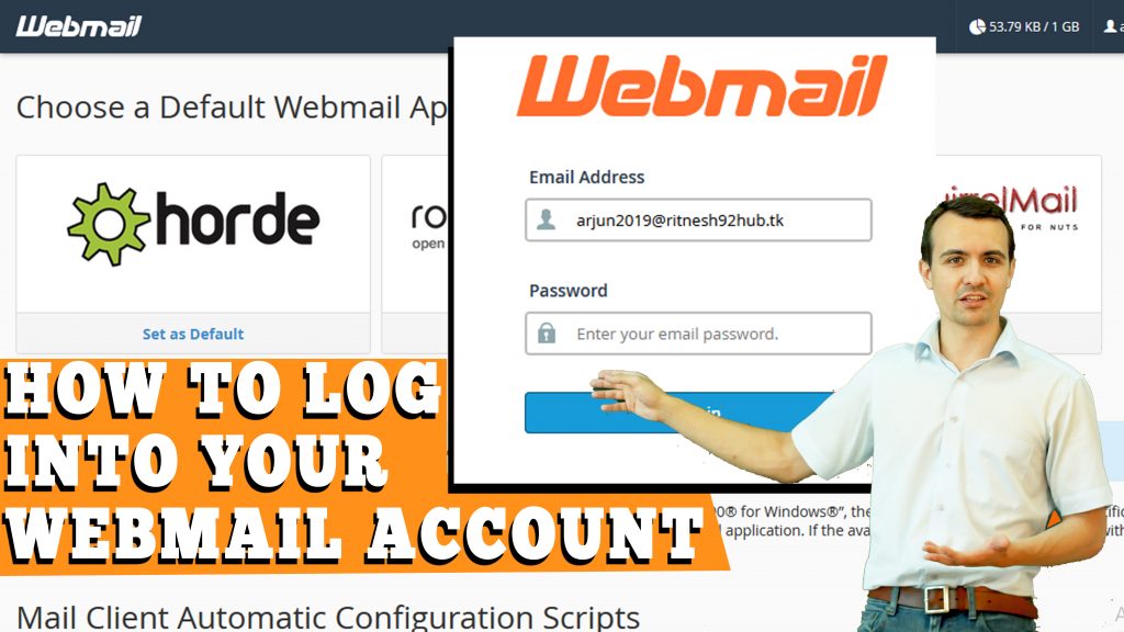 HOW TO LOG INTO YOUR WEBMAIL ACCOUNT