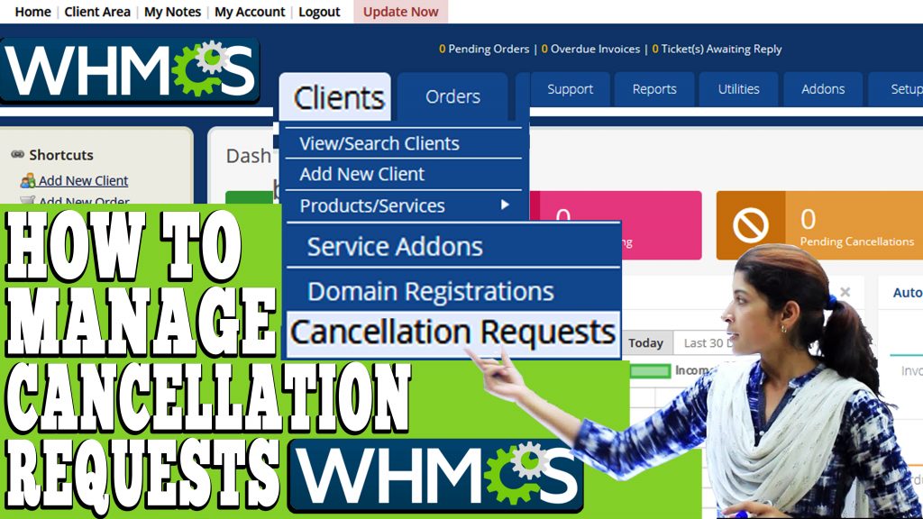 HOW TO MANAGE CANCELLATION REQUESTS IN WHMCS