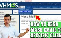 HOW TO SEND MASS EMAILS TO A SPECIFIC CLIENT IN WHMCS