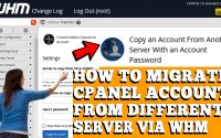 HOW TO MIGRATE CPANEL ACCOUNT FROM DIFFERENT SERVER VIA WHM