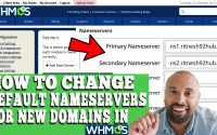 HOW TO CHANGE DEFAULT NAMESERVERS FOR NEW DOMAINS IN WHMCS