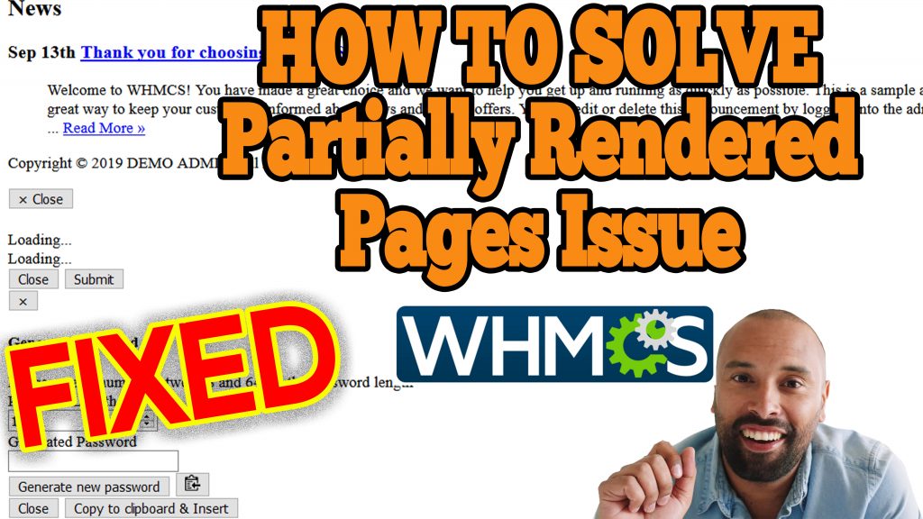 how to fix css not loading issue in whmcs