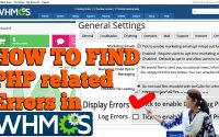 How to find and resolve PHP related errors in WHMCS?