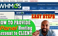 How to provide cPanel hosting account to client in WHMCS manually