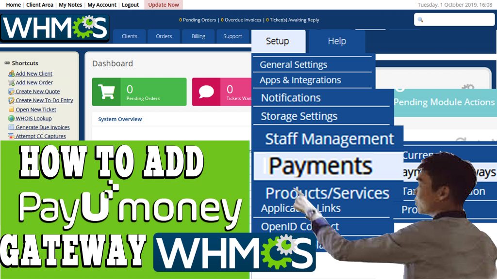 HOW TO ADD PayUmoney Gateway in WHMCS