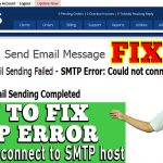 HOW TO FIX WHMCS SMTP ERROR: Could not connect to SMTP host