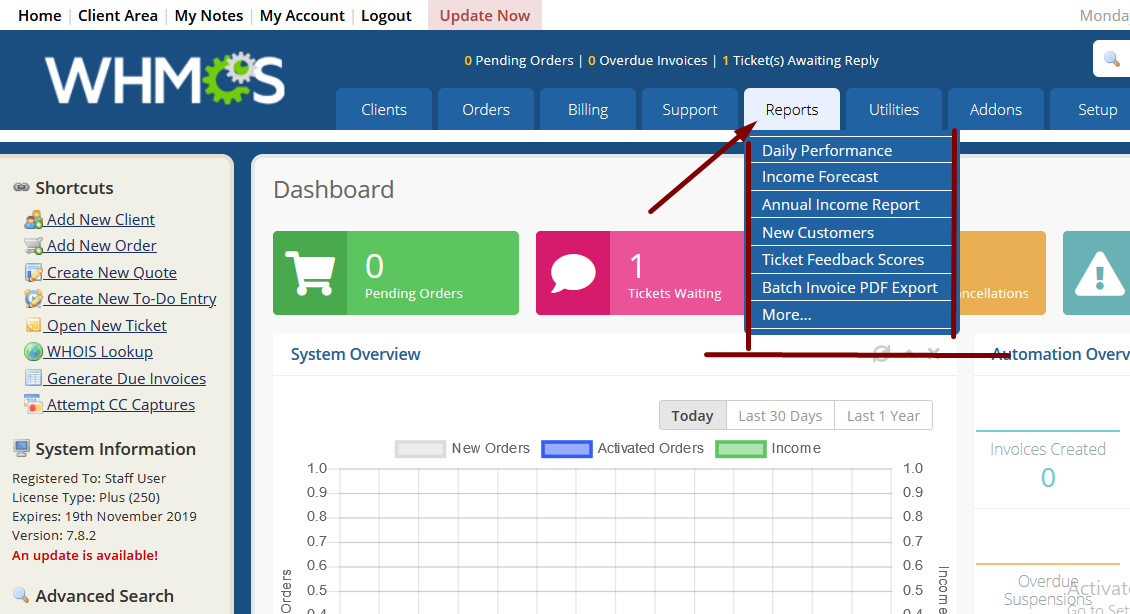 HOW TO CHECK BILLING AND INVOICING REPORTS IN WHMCS? [STEP BY STEP]☑️