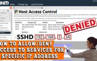 how to allow or deny access to services for a specific IP address