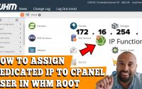 HOW TO ASSIGN DEDICATED IP ADDRESS TO CPANEL USER IN WHM