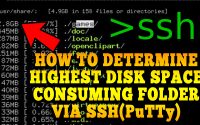 How to determine highest Disk Space consuming folder via SSH(PuTTy)