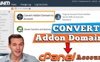 HOW TO CONVERT AN ADDON DOMAIN TO CPANEL ACCOUNT VIA WHM