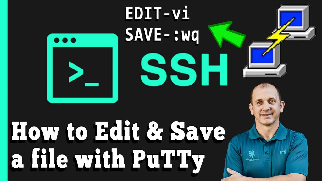EDIT & SAVE FILE WITH PUTTY